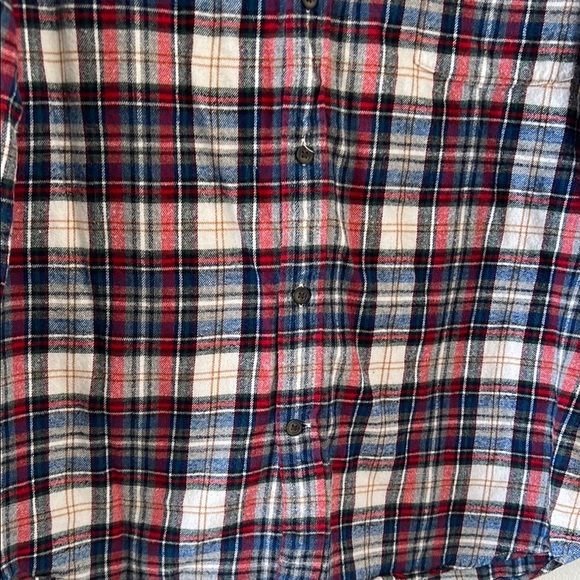 ST JOHN'S BAY Men's Plaid Shirt - Red, Blue, White - Picture 7 of 14